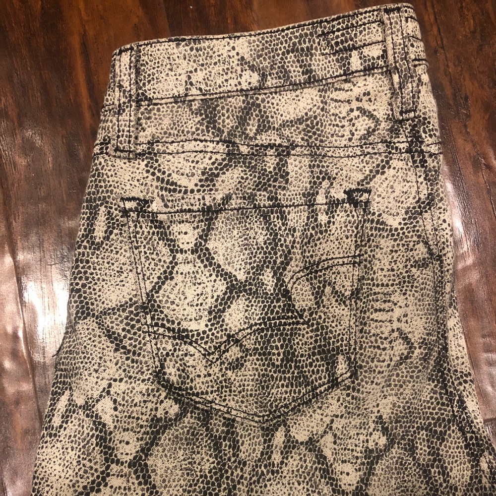Big Star Alex snake skin skinny jeans